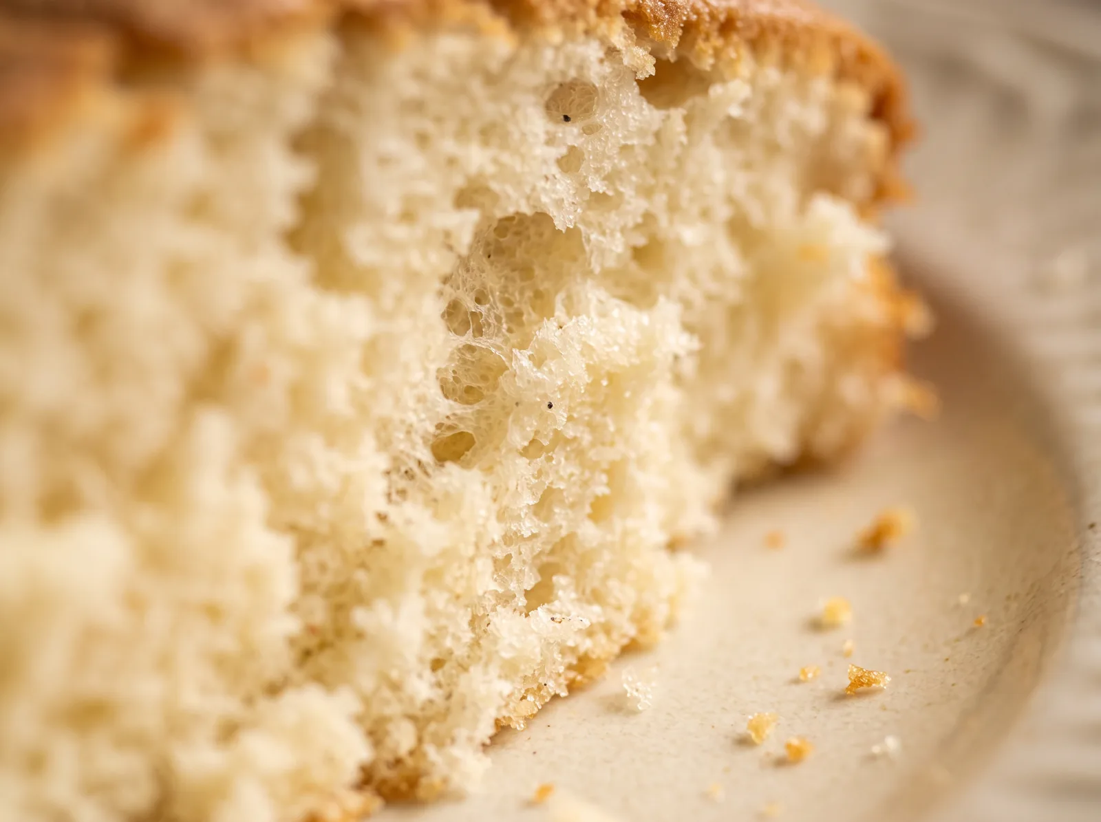 Miga tierna de bizcocho / Tender sponge crumb