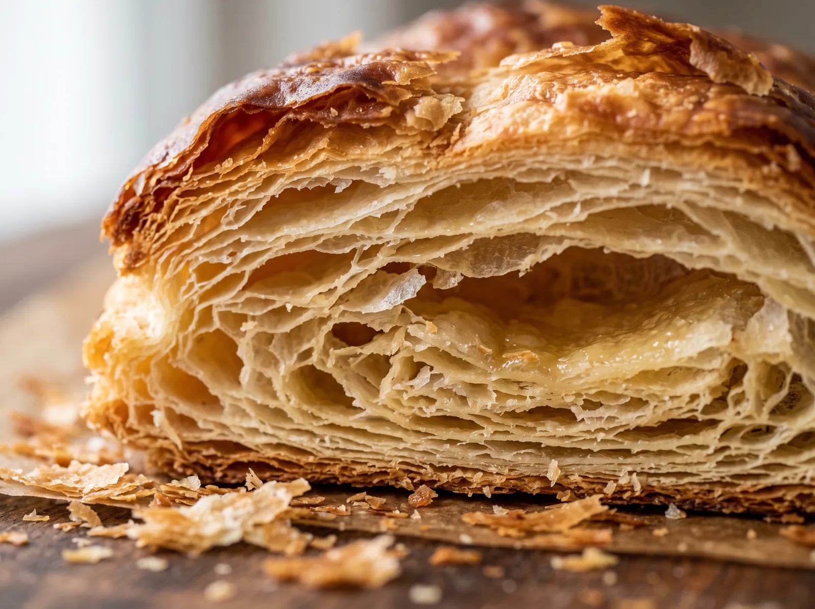 Capas de hojaldre / Layers of puff pastry